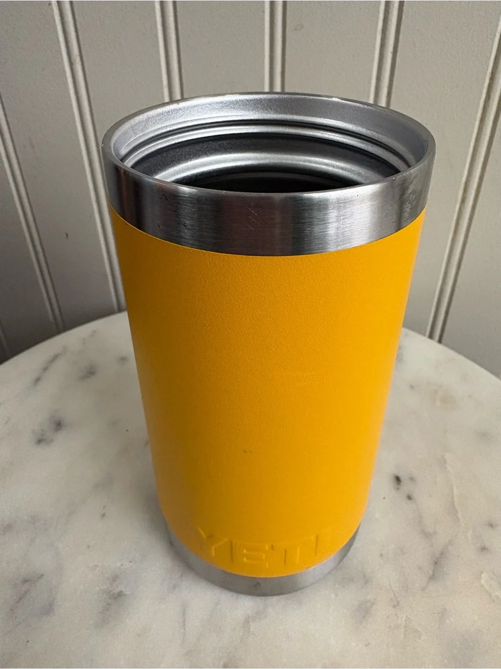 YETI Rambler 12oz Water Bottle Tumbler Yellow NO LID Travel Vacation School Hike - Picture 4 of 8